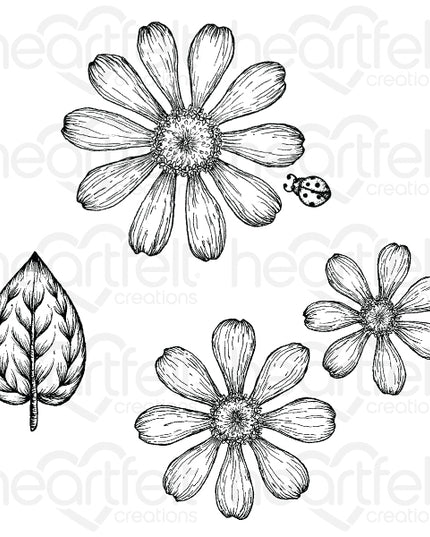 HEARTFELT - SELLOS LARGE GARDEN ZINNIA 4 PCS