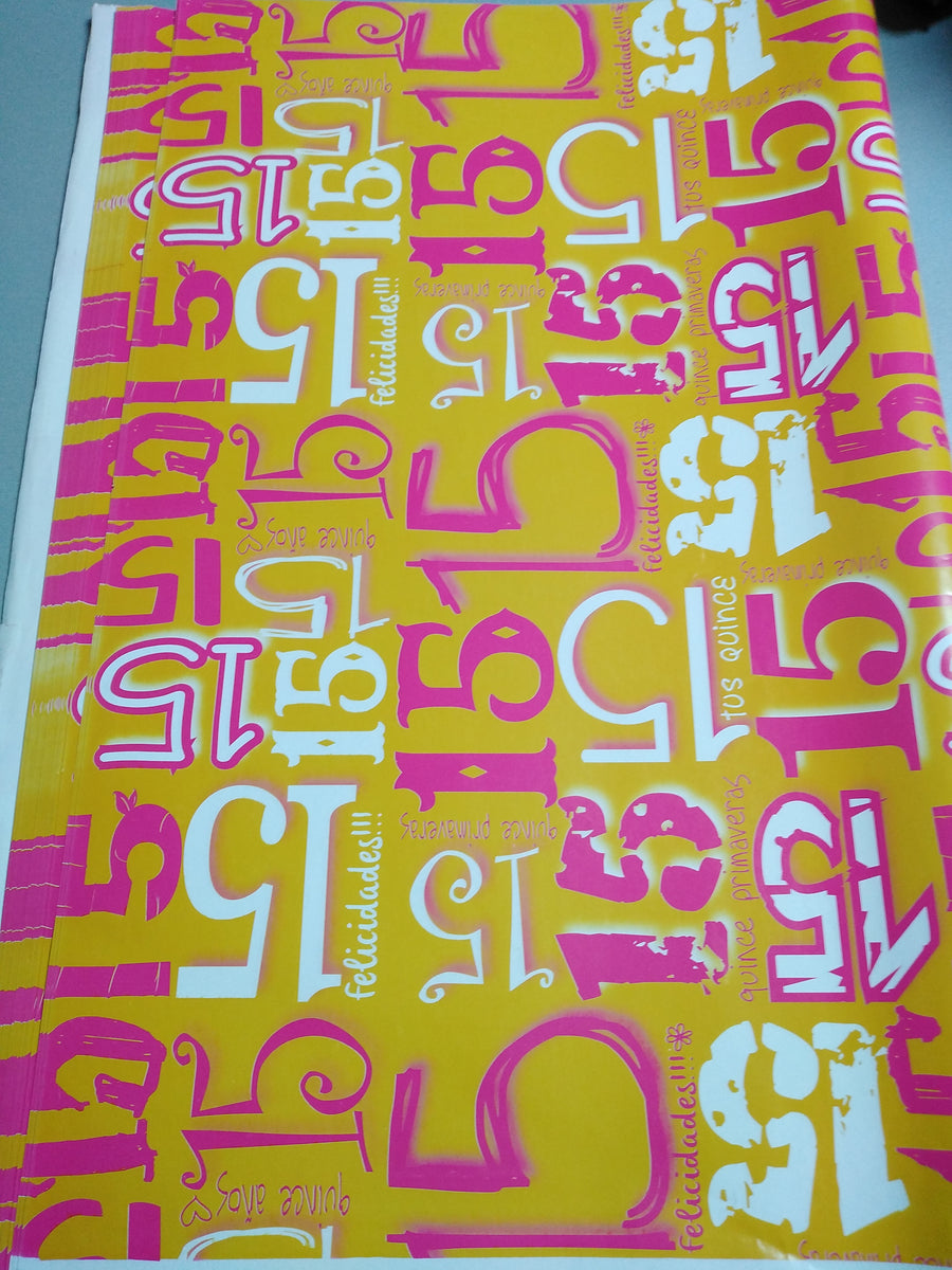 PAPEL DE REGALO 15 AÑOS 19