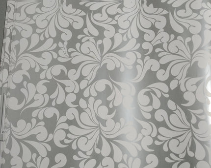 PAPEL DE REGALO BLANCO FLORAL 19"X25"