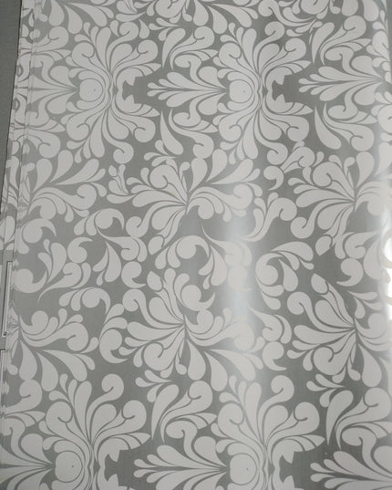 PAPEL DE REGALO BLANCO FLORAL 19"X25"