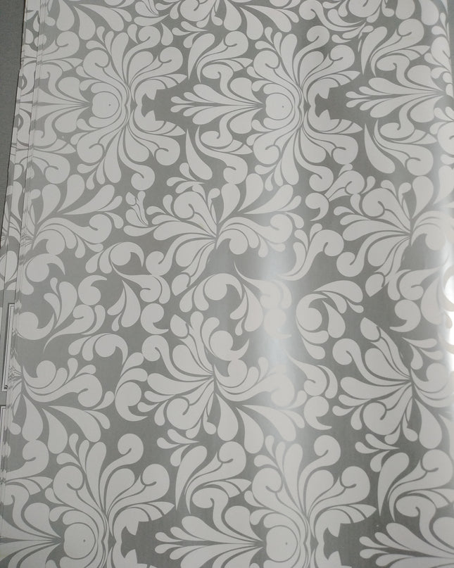 PAPEL DE REGALO BLANCO FLORAL 19"X25"