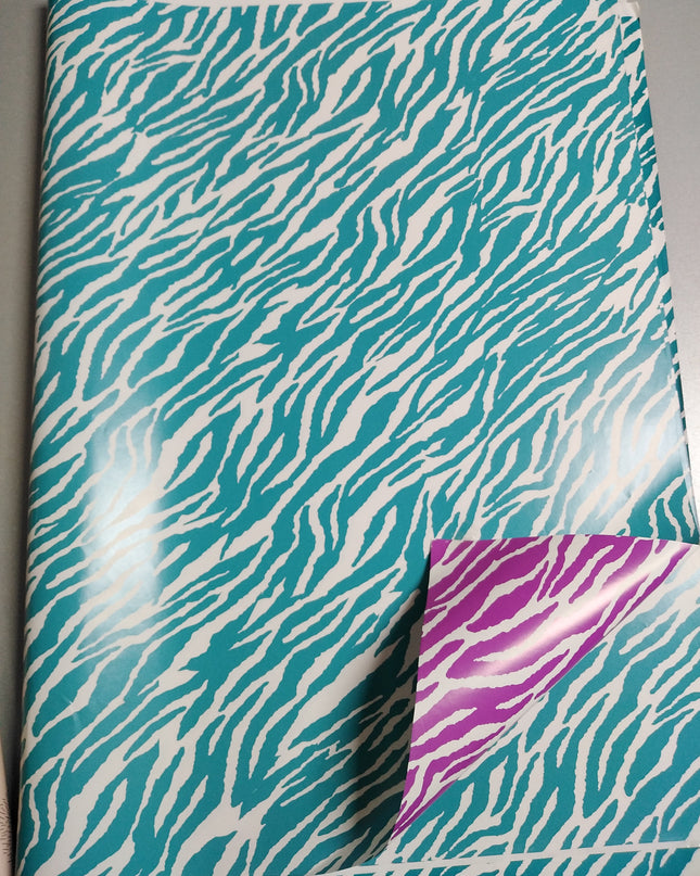 PAPEL DE REGALO ZEBREADO DUPLEX 19"X25"