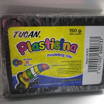 PLASTICINA NEGRA TUCAN 150GR