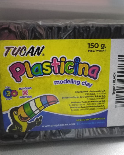 PLASTICINA NEGRA TUCAN 150GR