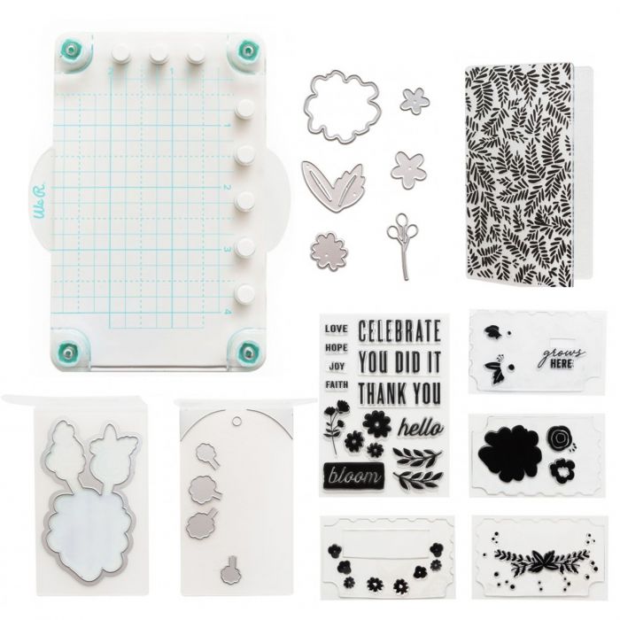 KIT DE ESTAMPADO, TROQUELADO Y GRABADO FLORAL