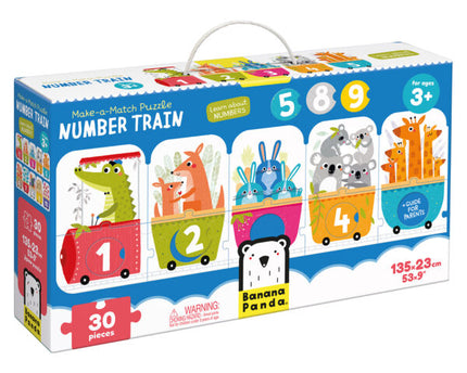 ROMPECABEZAS MAKE A MATCH NUMBER TRAIN 30PZS