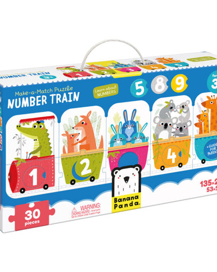 ROMPECABEZAS MAKE A MATCH NUMBER TRAIN 30PZS