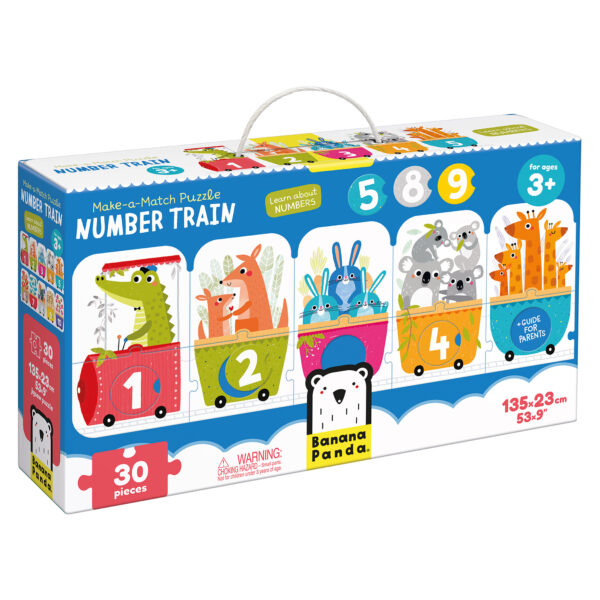 ROMPECABEZAS MAKE A MATCH NUMBER TRAIN 30PZS