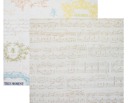 NOW & THEN - PAPEL SCRAPBOOK - 12 X 12 DOBLE CARA