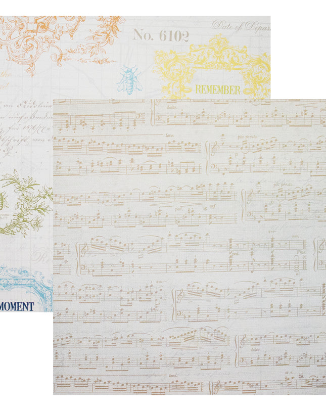 NOW & THEN - PAPEL SCRAPBOOK - 12 X 12 DOBLE CARA