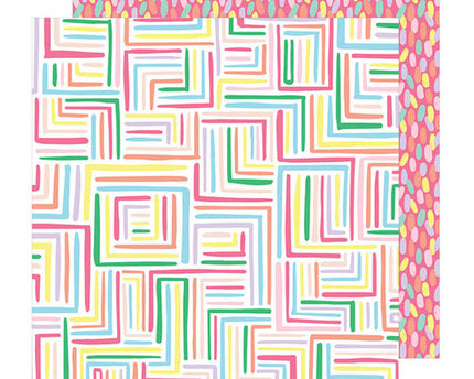 TURN THE CORNER-PAPEL SCRAPBOOK 12X12 DOBLE CARA