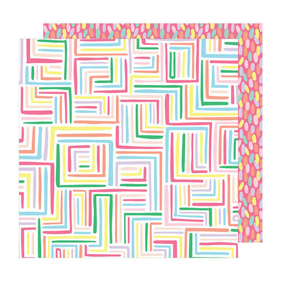 TURN THE CORNER-PAPEL SCRAPBOOK 12X12 DOBLE CARA