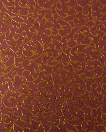 PAPEL DECORADO ROJO C/DORADO 22 X 29 PULG