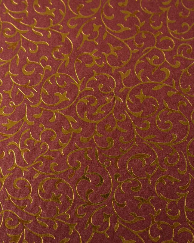 PAPEL DECORADO ROJO C/DORADO 22 X 29 PULG