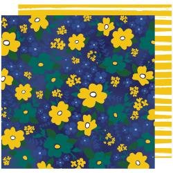WILD FLOWERS-PAPEL SCRAPBOOK 12X12 DOBLE CARA