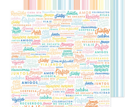 PAPEL ESTAMPADO DOBLE CARA 12 X 12 - CELEBRATE