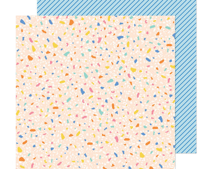 PAPEL ESTAMPADO DOBLE CARA 12 X 12 - EN CASA-COLLECCION BUENOS DIAS