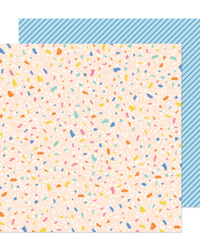 PAPEL ESTAMPADO DOBLE CARA 12 X 12 - EN CASA-COLLECCION BUENOS DIAS
