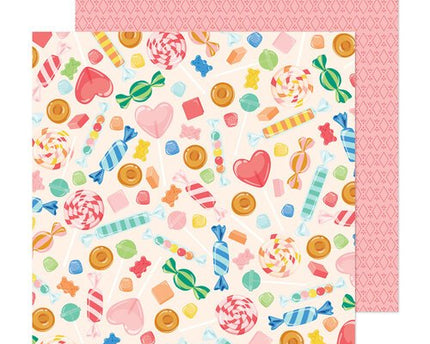 PAPEL ESTAMPADO DOBLE CARA 12 X 12 FANTASTICO ¡QUE DULCE!