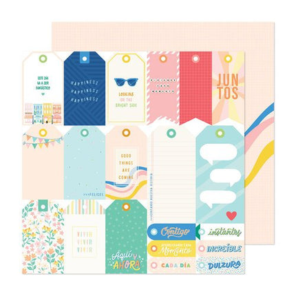 PAPEL ESTAMPADO DOBLE CARA 12 X 12 FANTASTICO AQUI Y AHORA