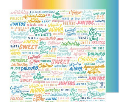 PAPEL ESTAMPADO DOBLE CARA 12 X 12 FANTASTICO CONTIGO