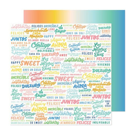 PAPEL ESTAMPADO DOBLE CARA 12 X 12 FANTASTICO CONTIGO