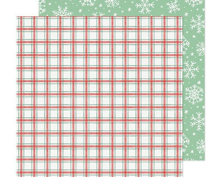 PAPEL ESTAMPADO DOBLE CARA 12 X 12 SNOW DAY