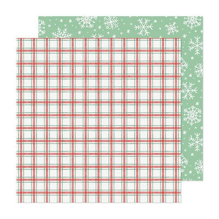 PAPEL ESTAMPADO DOBLE CARA 12 X 12 SNOW DAY