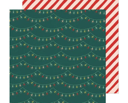 PAPEL ESTAMPADO DOBLE CARA 12 X 12 CHRISTMAS GREETINGS