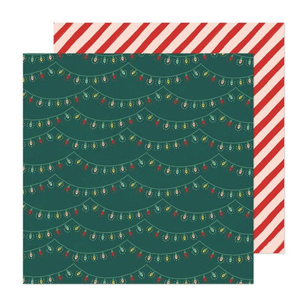 PAPEL ESTAMPADO DOBLE CARA 12 X 12 CHRISTMAS GREETINGS