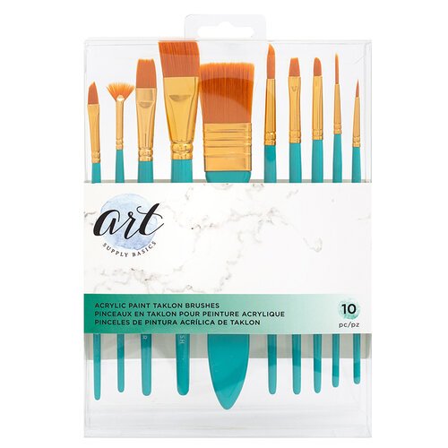 SET DE PINCELES DE PINTURA ACRILICA DE TAKLON 10 PZS – ABC School Supply