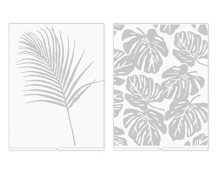 EMBOSSING HOJAS Y PALMERAS