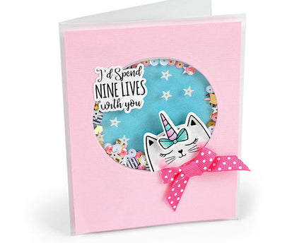 SELLO TRANSP Y CORTANTES GATITOS 6 PCS - SIZZIX