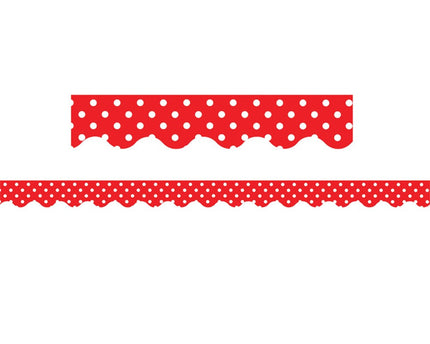 BORDE RED MINI POLKADOT