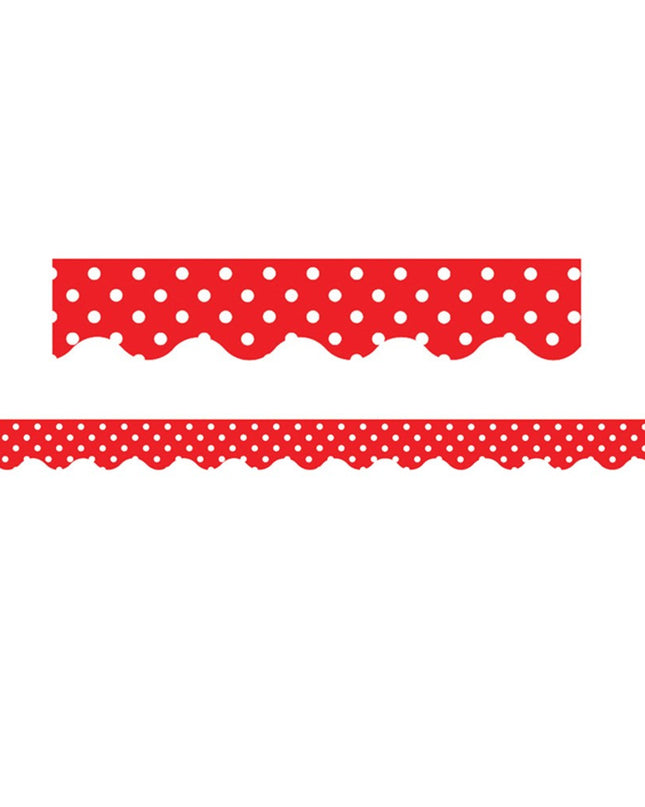 BORDE RED MINI POLKADOT