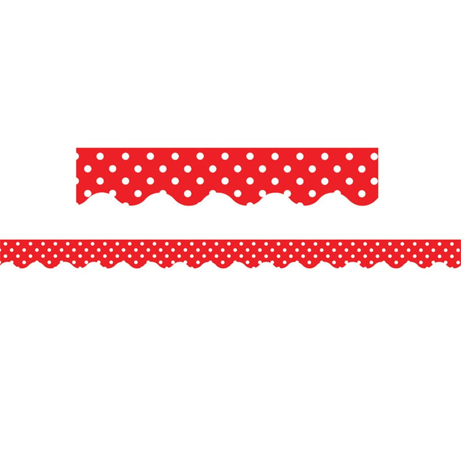 BORDE RED MINI POLKADOT
