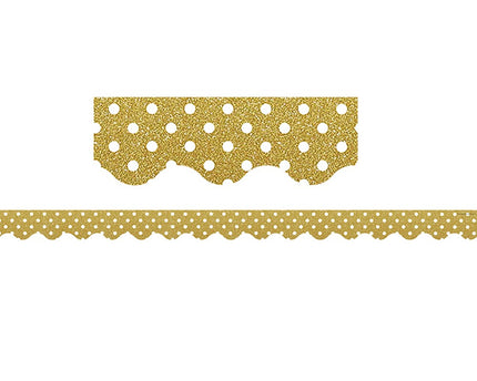 BORDE GOLD SHIMMER POLKA DOTS