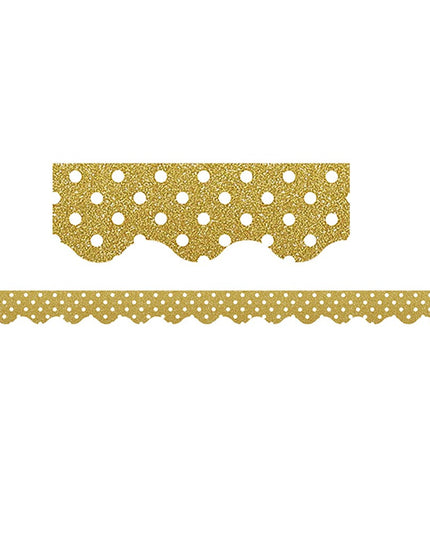 BORDE GOLD SHIMMER POLKA DOTS