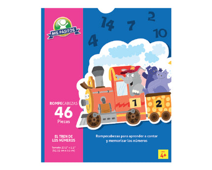 ROMPECABEZA EL TREN DE NUMEROS 46 Piezas