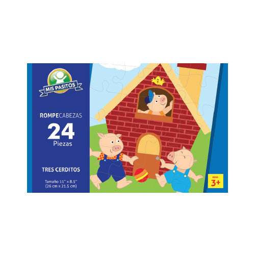 ROMPECABEZA LOS TRES CERDITOS 24PZ