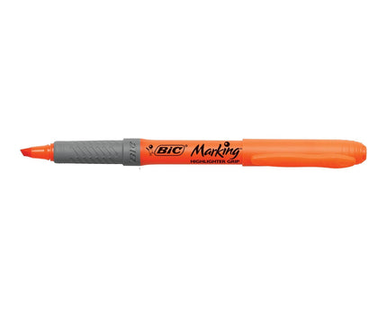 RESALTADOR NARANJA C/GRIP BIC