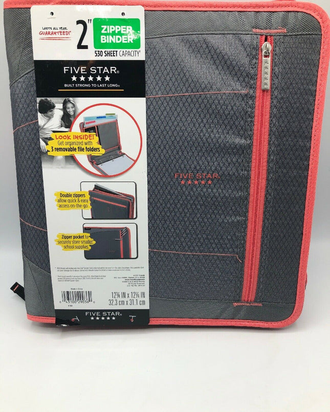 BINDER ZIPPER FIVE STAR