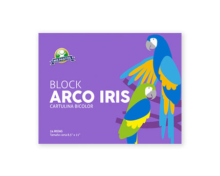 BLOCK CARTULINA ARCO IRIS T/C 24 HOJAS