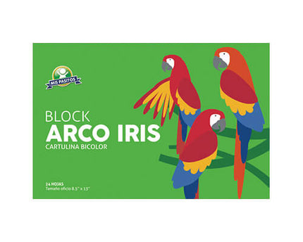 BLOCK CARTULINA ARCO IRIS T/O 24HJS