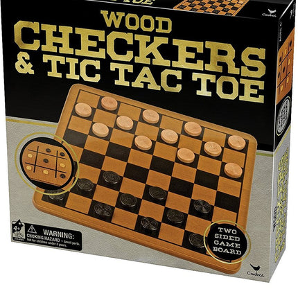 JUEGO DE DAMERO (WOOD CHECKERS)