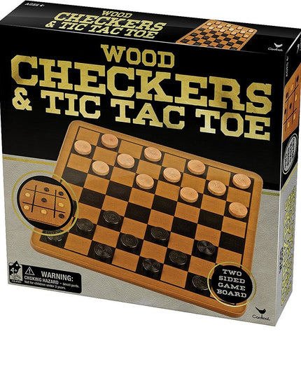 JUEGO DE DAMERO (WOOD CHECKERS)