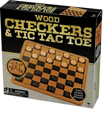 JUEGO DE DAMERO (WOOD CHECKERS)