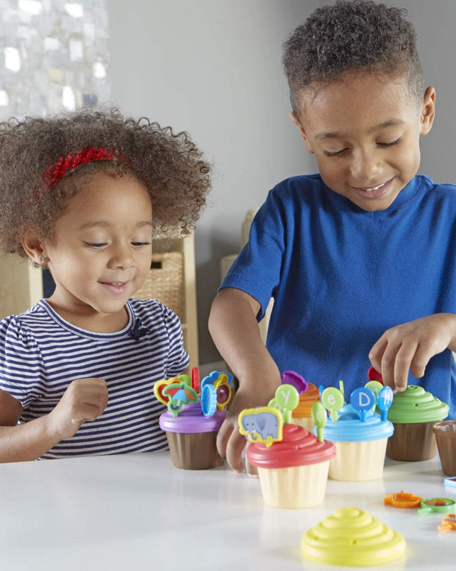 ABC PARTY CUPCAKE TOPPERS