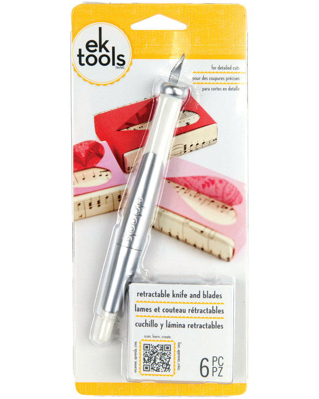 CUCHILLO Y LAMINA RETRACTABLE EK TOOLS.