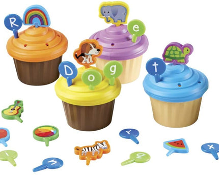 ABC PARTY CUPCAKE TOPPERS